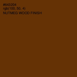 #643204 - Nutmeg Wood Finish Color Image